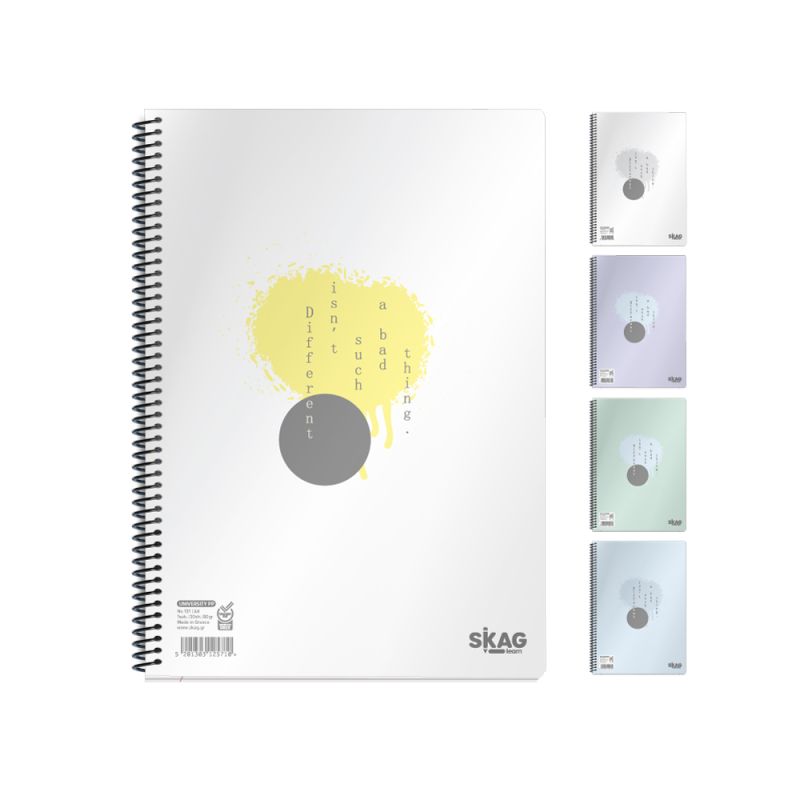 SKAG Notebooks University P.P. 17X25 1 Subj 80gr No 121