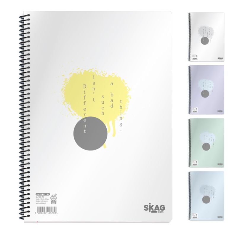 SKAG Notebooks University P.P. A4 4 Subj 80gr No 134