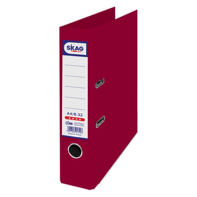 SKAG Arch Lever Files (Systems) P.P. A4 8/32 Marroon