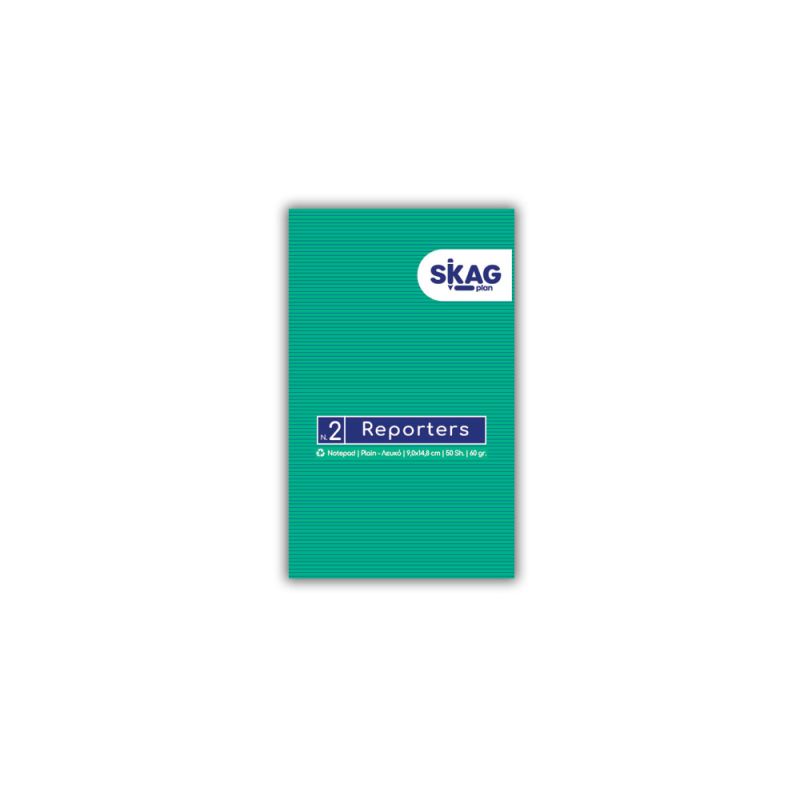 SKAG Μπλόκ Κολλητό Όρθιο Λευκό 90X148mm N.2