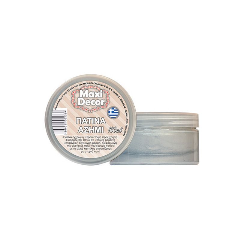 MAXI COLOR Πατίνα Ασημί 100 Ml