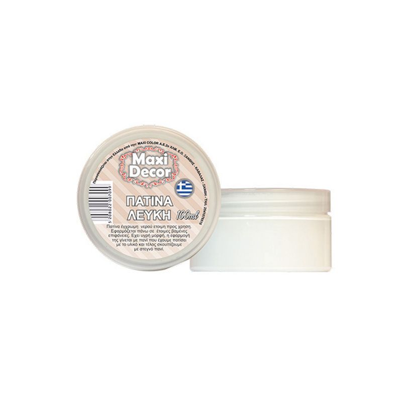 MAXI COLOR Πατίνα Λευκή 100Ml