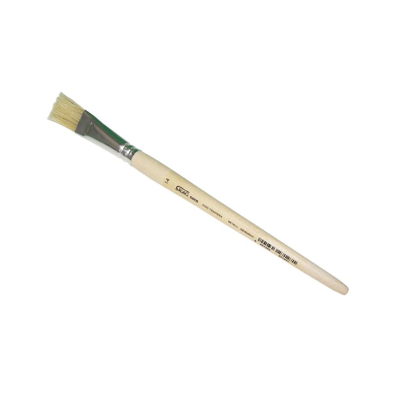 SKAG Tempera Flat Paint Brush For School Alu No 14