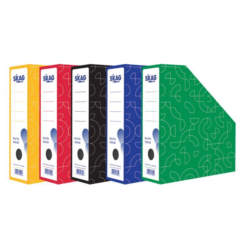 SKAG Magazine Box 34X28 9cm Mixed Classic Colours