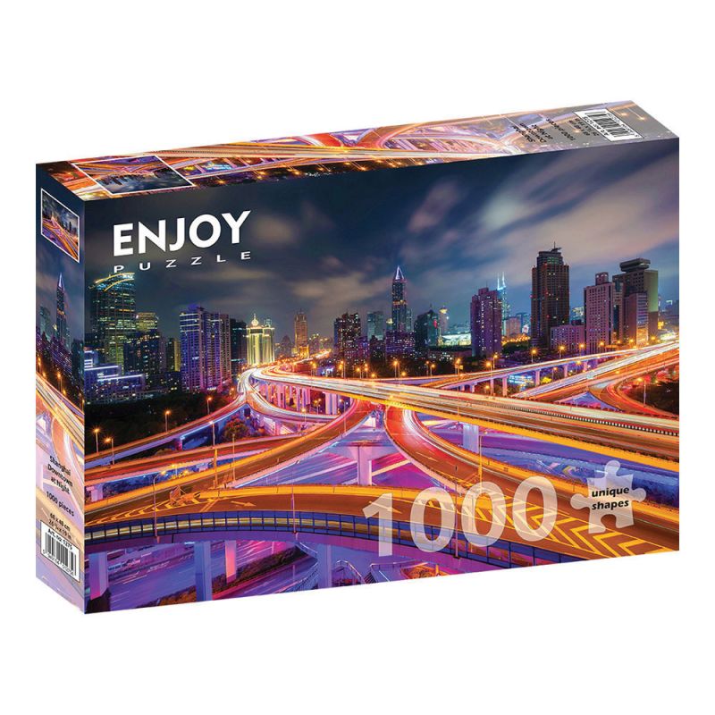 ENJOY -Puzzle Places Shanghai Downtown At Night 1275
