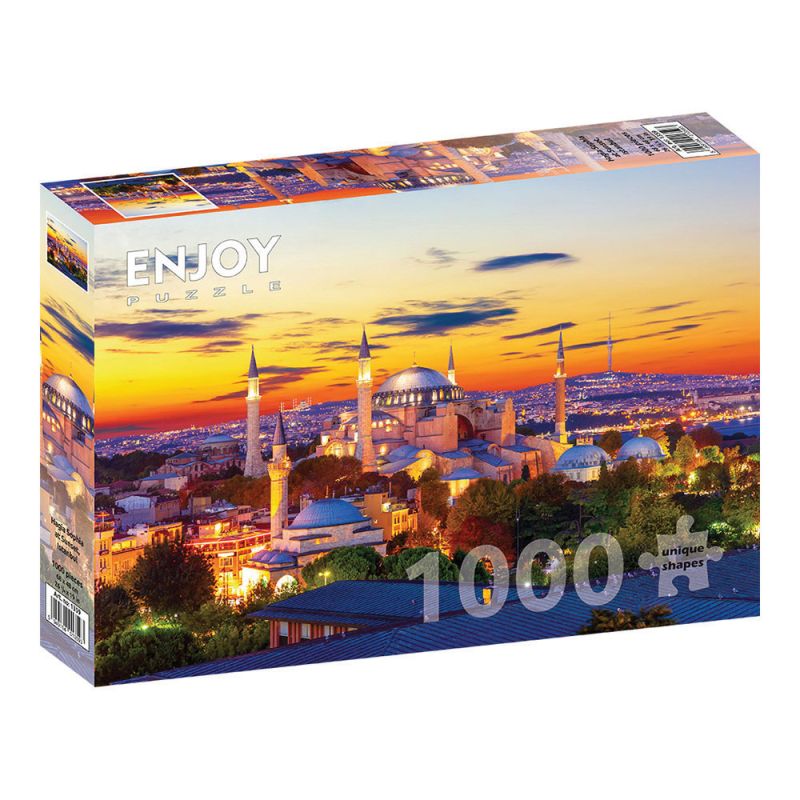 ENJOY -Puzzle Places Hagia Sophia At Sunset, Istanbul 1359