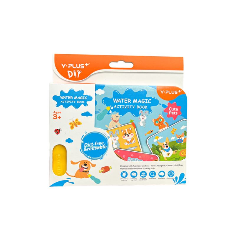 Y PLUS Βιβλίο Ζωγραφικής Water Magic «Cute Pets» – QT241400
