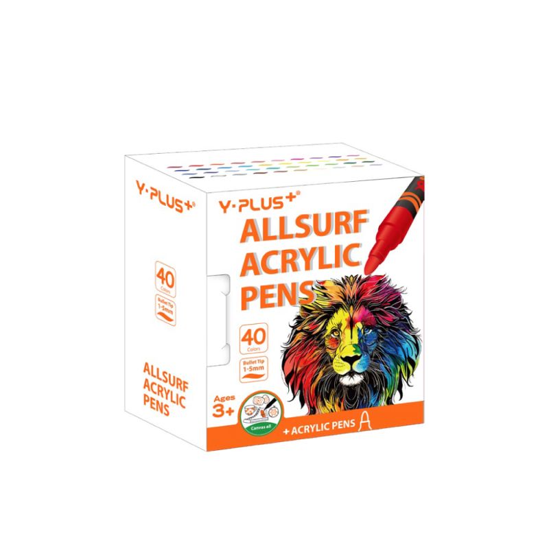 Y PLUS Ακρυλικά Στυλό Allsurf Σετ 40 Χρωμάτων AP240500