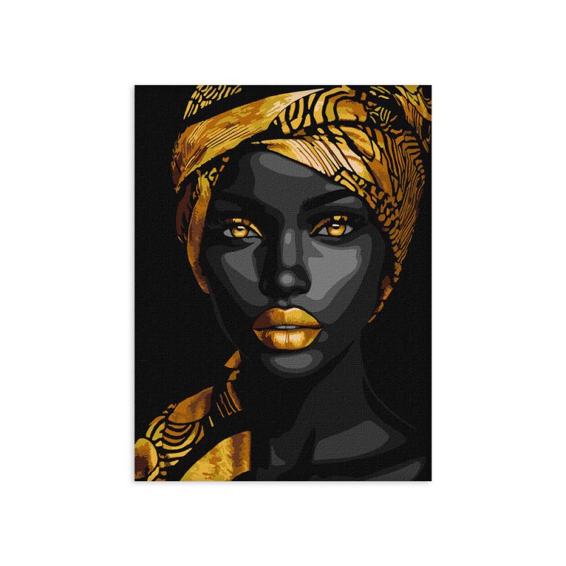 IDEYKA Painting By No.- Χρυσή Κομψότητα (Extra Μεταλλικά Χρώματα)Art_Selena_Ua (KHO8497) 30Χ40