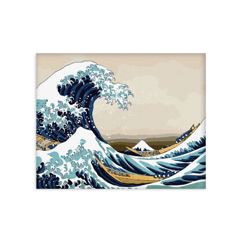 IDEYKA Painting By No.- Μεγάλο Κύμα Στη Kanagawa Katsusika Hokusai (KHO2756) 40Χ50