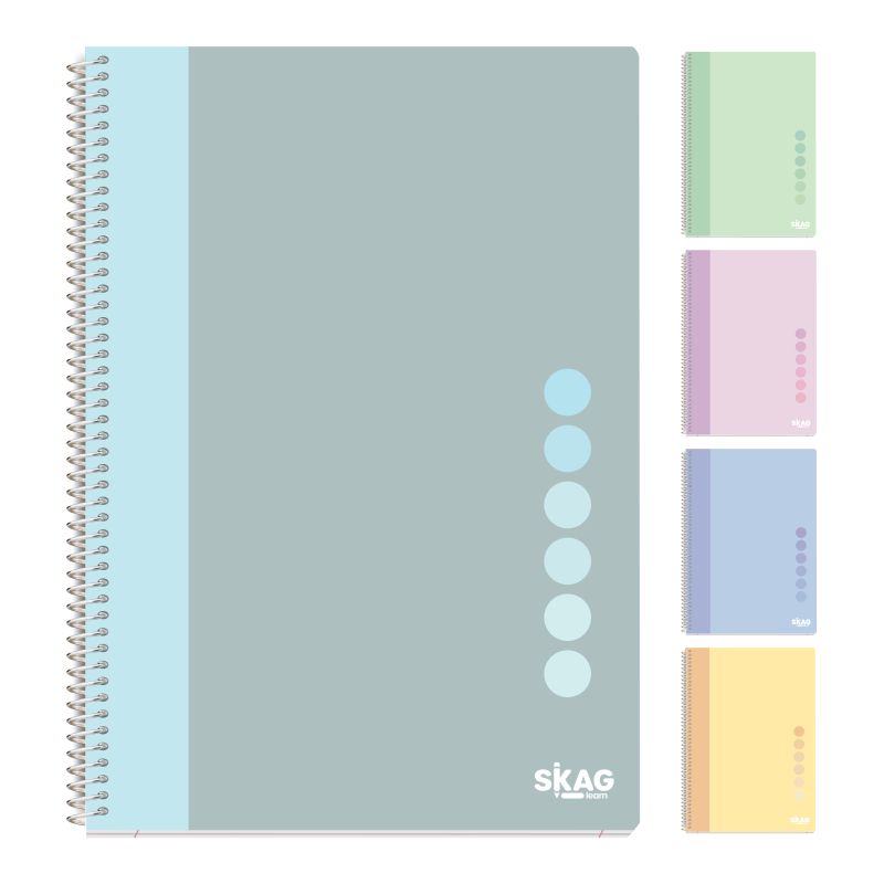 SKAG Θεματικά Τετράδια Pastel Vibe A4 2 Θεμάτων 80γρ