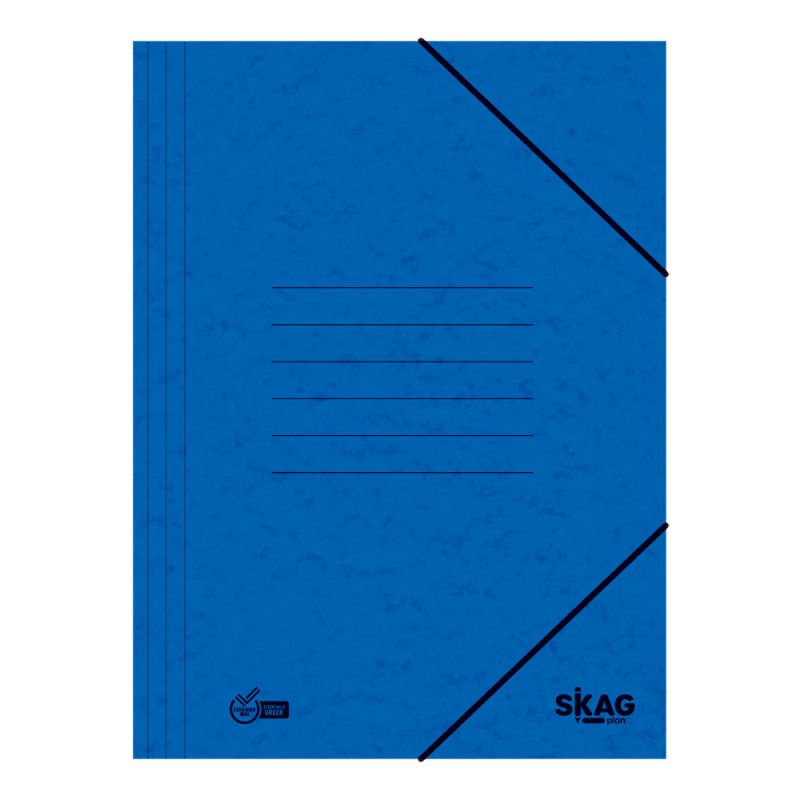 SKAG Ντοσιέ Πρεσπάν Λάστιχο 25X35  Μπλέ