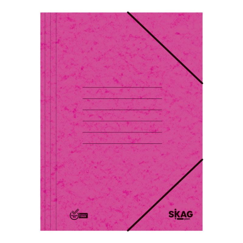 SKAG Ντοσιέ Πρεσπάν Λάστιχο 25X35  Φούξια
