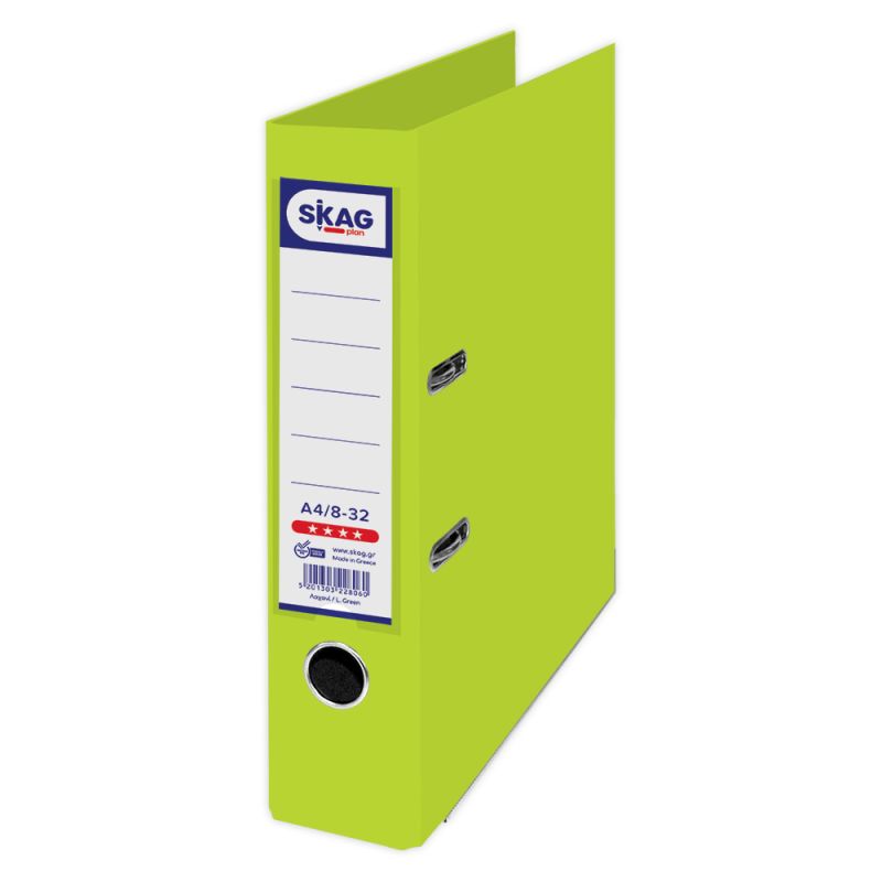 SKAG Arch Lever Files (Systems) P.P. A4 8/32 Lime Green