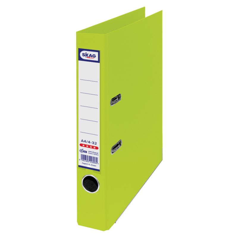 SKAG Arch Lever Files (Systems) P.P. A4 4/32 Lime Green