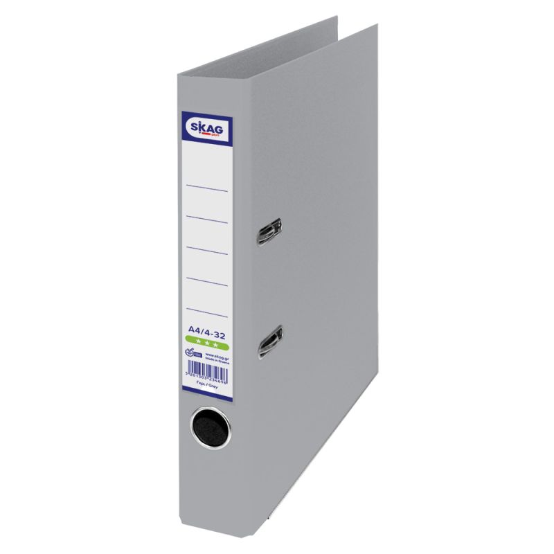 SKAG Arch Lever Files (Economy) P.P. A4 4/32 Grey