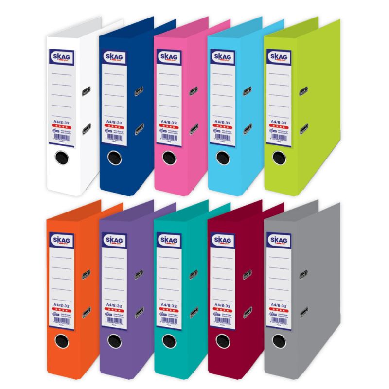 SKAG Arch Lever Files (Systems) P.P. 8/32 Mixed Fancy Colours