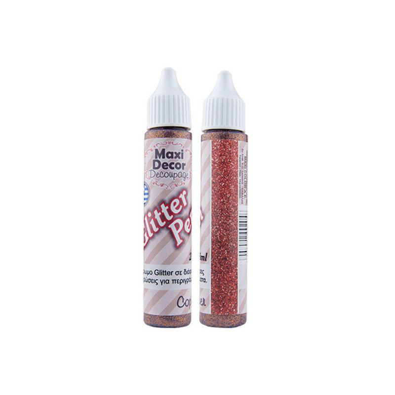 MAXI COLOR Glitter  Στυλό Χαλκού        28 Ml