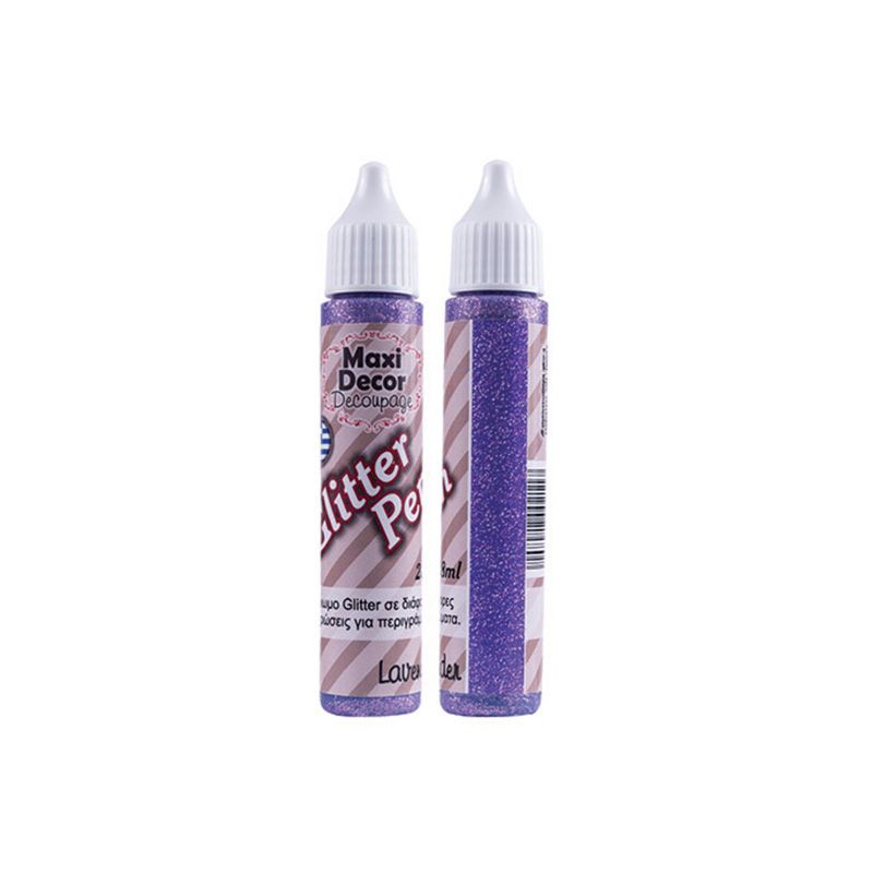 MAXI COLOR Glitter  Στυλό Λεβάντα       28 Ml