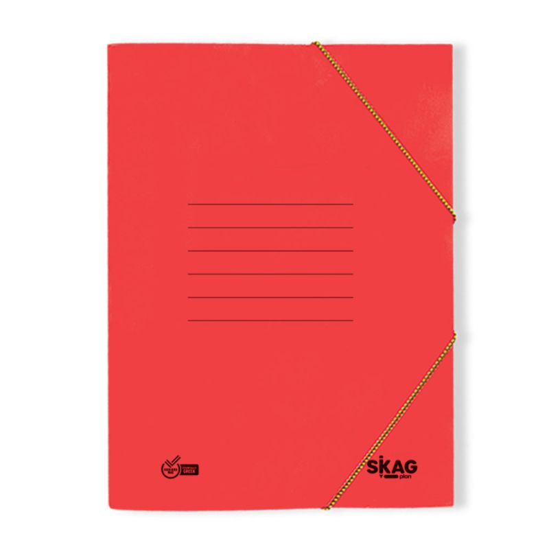 SKAG Ντοσιέ(Basic) Λάστιχο 25X35  Κόκκινο