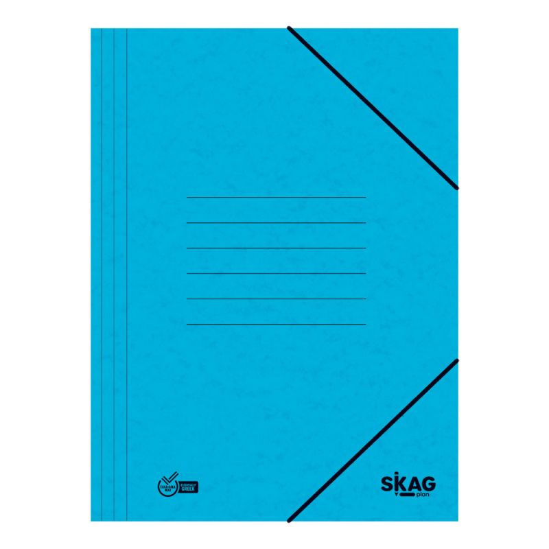 SKAG Ντοσιέ(Economy) Λάστιχο 25X35  Γαλάζιο