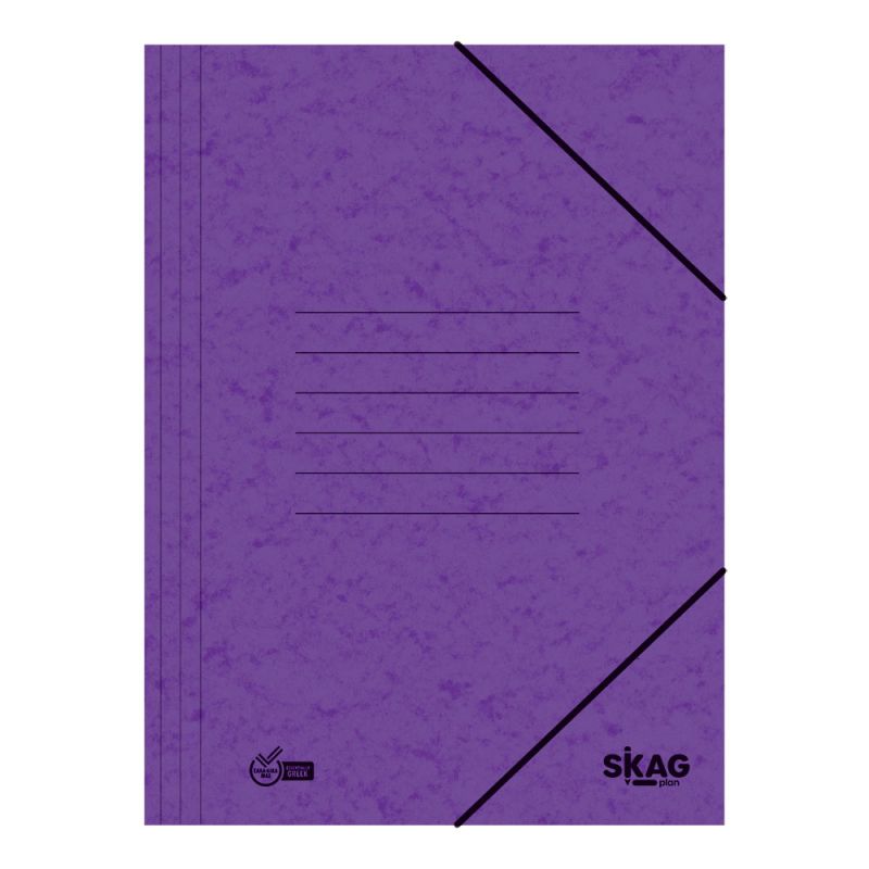 SKAG Ντοσιέ Πρεσπάν Λάστιχο 25X35  Μώβ
