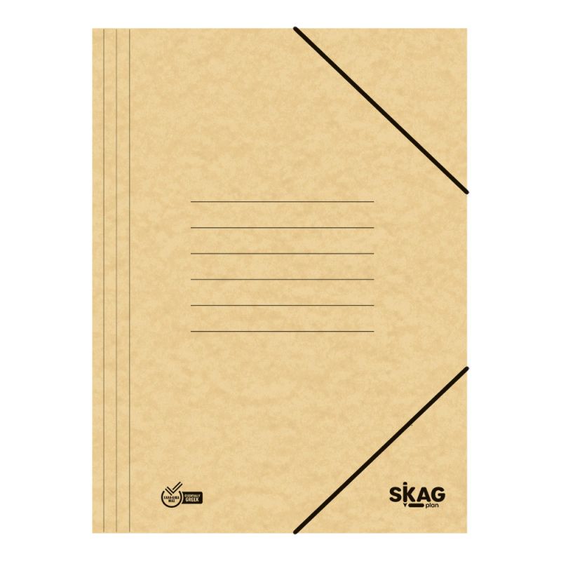 SKAG Ντοσιέ Πρεσπάν Λάστιχο 25X35  Κρέμ