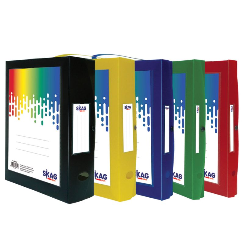 SKAG Document Box, Label And Handle 36,5X27 8cm Mixed Colours