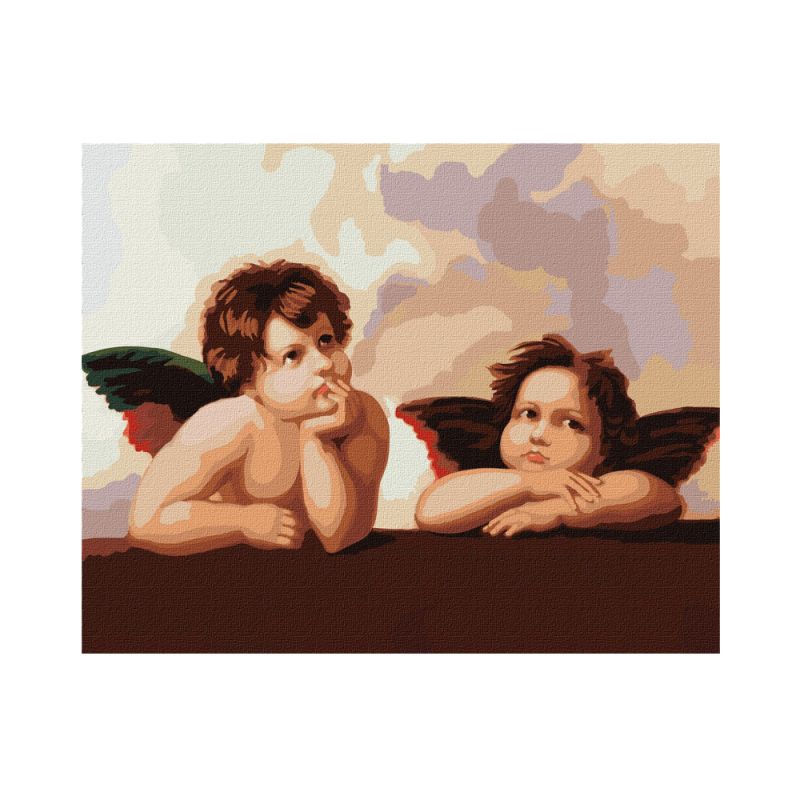IDEYKA Painting By No.- Αξιαγάπητοι Άγγελοι Raphael Santi (KHO4829) 40X50cm