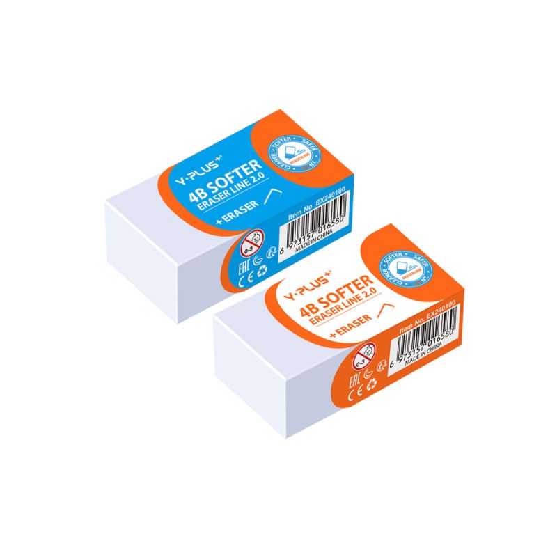 Y PLUS Γόμα Softer Eraser Line (Small) Εκθέτης 36 Τεμάχια Ex240100