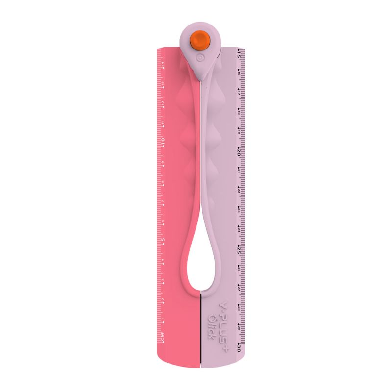 Y PLUS Χάρακας Click Ruler (15-30cm). Εκθέτης 12 Τεμάχια RX191000