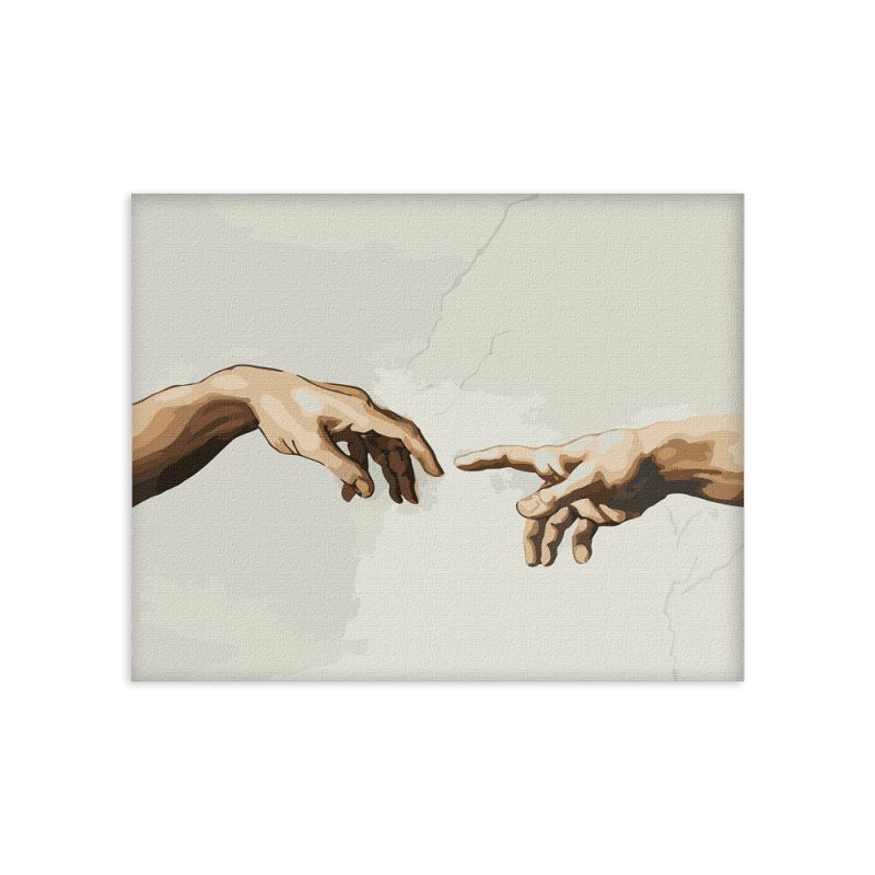 IDEYKA Painting By No.- Η Δημιουργία του Αδάμ Michelangelo (KHO4821) 40Χ50