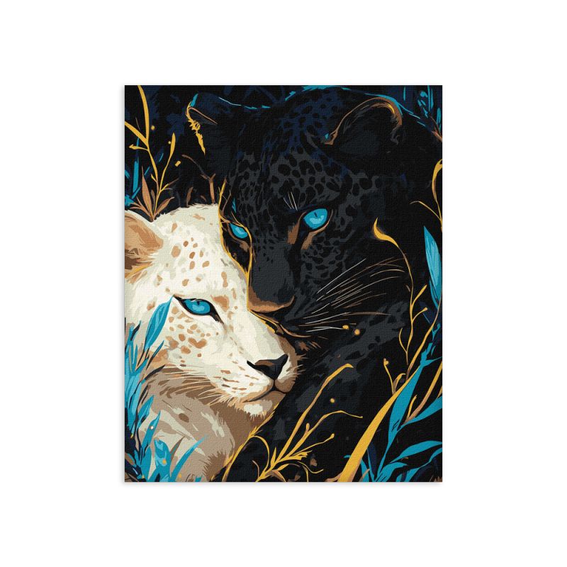 IDEYKA Painting By No.- Yin Yang (Extra Μεταλλικά Χρώματα) Art_Selena_Ua (KHO6729) 40Χ50