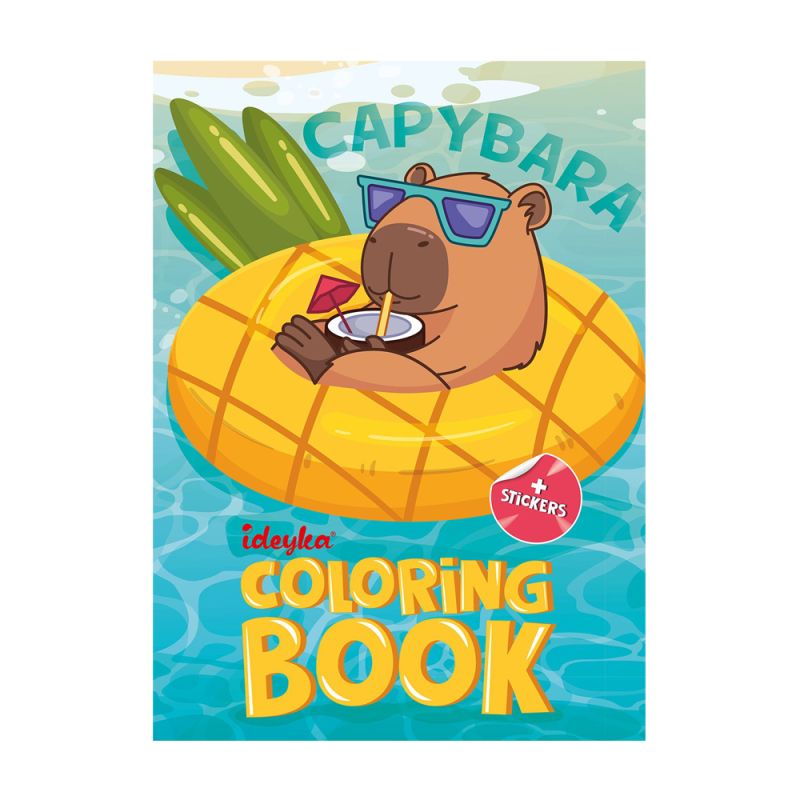 Coloring Book With Stickers - Kapibara On Vacation (Cb21)