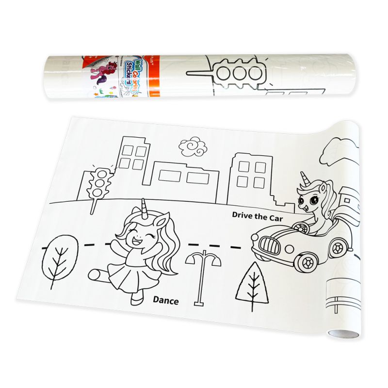 Y PLUS WALL STICKER Μονόκερος – 30cm x 3m – QT251102
