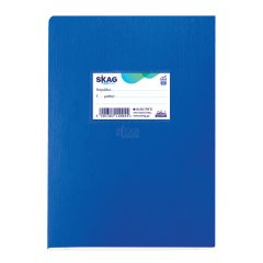 SKAG EXERCISE BOOK PLASTIC BLUE 17x25 RULED 50SH 80 GR