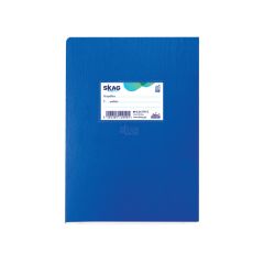 SKAG EXERCISE BOOK PLASTIC BLUE A5 RULED 20SH 80 GR