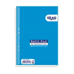 SKAG RING BINDER REFILL WITH HOLES RULED A5 50 SH