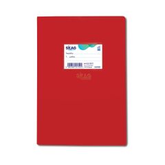 SKAG EXERCISE BOOK (SUPER) PLASTIC COVER RED 17x25 RULED 50SH 80 GR