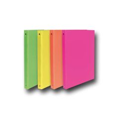 SKAG RING BINDER PP FLUORESCENT A4 2-20R MIXED COLOURS