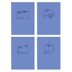 SKAG ΤΕΤΡΑΔΙΑ  ΔΙΑΦΑΝΑ PP ΜΠΛΕ 17X25 ΡΙΓΕ 50Φ 80ΓΡ