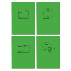 SKAG ΤΕΤΡΑΔΙΑ  ΔΙΑΦΑΝΑ PP ΠΡΑΣΙΝΑ 17X25 ΡΙΓΕ 50Φ 80ΓΡ