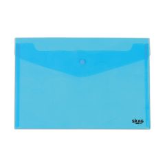 SKAG ENVELOPE WITH BUTTON A4 BLUE