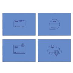 SKAG ΤΕΤΡΑΔΙΑ  ΔΙΑΦΑΝΑ PP ΜΠΛΕ 14X20 ΡΙΓΕ 50Φ 80ΓΡ