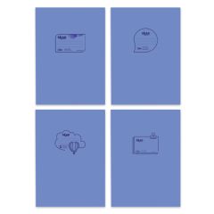 SKAG ΤΕΤΡΑΔΙΑ  ΔΙΑΦΑΝΑ PP ΜΠΛΕ Α4 ΡΙΓΕ 50Φ 80ΓΡ