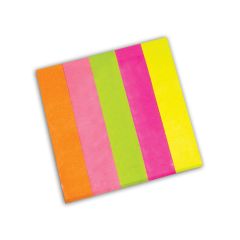 SKAG STICKY NOTES 75x15mm 50SH 5 COLOUR NEON
