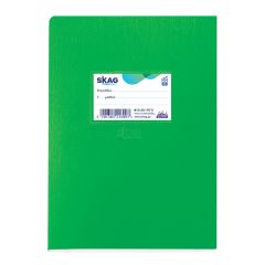 SKAG EXERCISE BOOK (SUPER) PLASTIC GREEN 17x25 RULED 50SH 80 GR