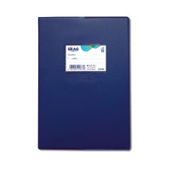 SKAG EXERCISE BOOK (SUPER) PLASTIC COVER BLUE 17x25 RULED/PLAIN 50SH 80 GR