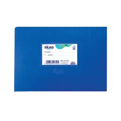 SKAG EXERCISE BOOK PLASTIC BLUE 14x20 RULED 40SH 80 GR