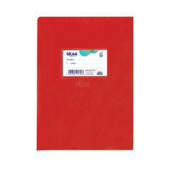 SKAG ΤΕΤΡΑΔΙΑ (SUPER) ΠΛΑΣΤΙΚΑ ΚΟΚΚΙΝΑ Α5 ΡΙΓΕ 50Φ 80ΓΡ